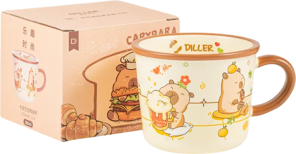 Изображение Кружка 380мл керамика Диллер капибара Диллер кор, 1 шт