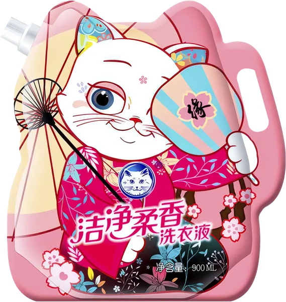 Изображение Средство для стирки жидкое Баимао вайткэт парфюм универсальное Шанхай Хачисон п/у, 900 мл