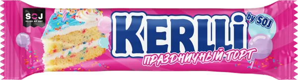 Изображение Батончик злаковый Содж Керлли праздничный торт СОДЖ м/у, 40 г