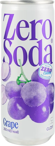 Изображение Напиток газ Клуп Зеро сода виноград ОКФ Корпорейшн ж/б, 0,25 л