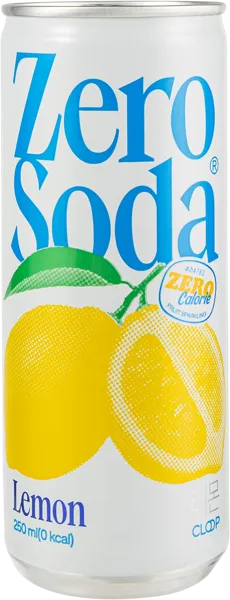 Изображение Напиток газ Клуп Зеро сода лимон ОКФ Корпорейшн ж/б, 0,25 л