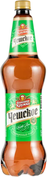 Изображение Пиво светлое Лагер 4,0% Больша Кружка Чешское Балтика ПК п/б, 1,1 л