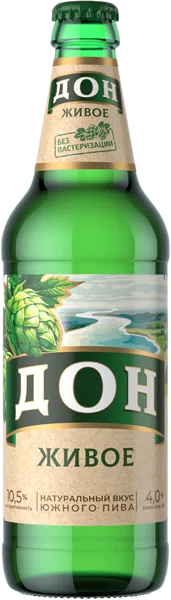 Изображение Пиво светлое Лагер 4,0% н/п Дон Живое Балтика ПК с/б, 0,45 л