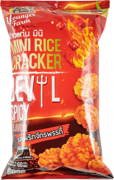 Изображение Чипсы рисовые Янгер Фарм острые Тай Янгер Фарм м/у, 60 г