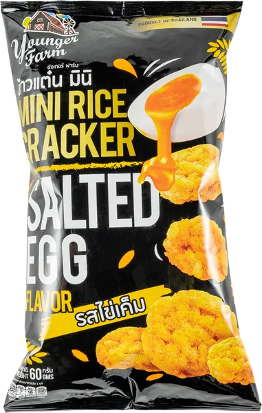 Изображение Чипсы рисовые Янгер Фарм со вкусом соленых яиц Тай Янгер Фарм м/у, 60 г