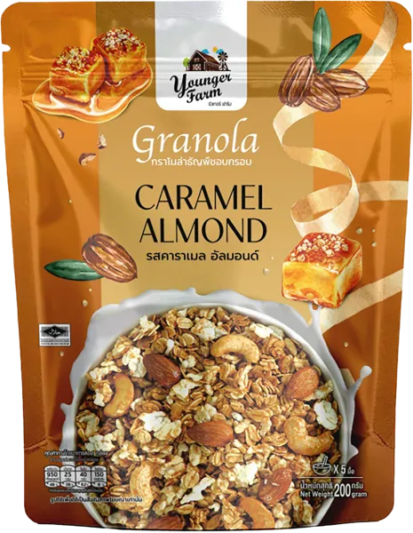 Изображение Гранола Янгер Фарм карамель миндаль Тай Янгер Фарм м/у, 200 г