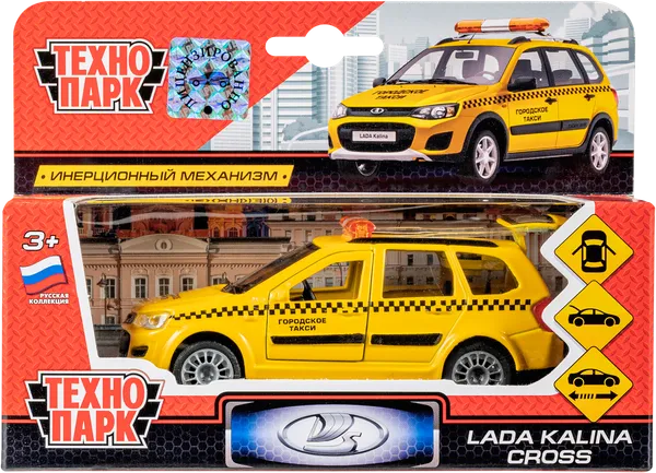 Изображение Машина 12см инерционная Технопарк лада калина кросс такси Хуада Той к/у, 1 шт