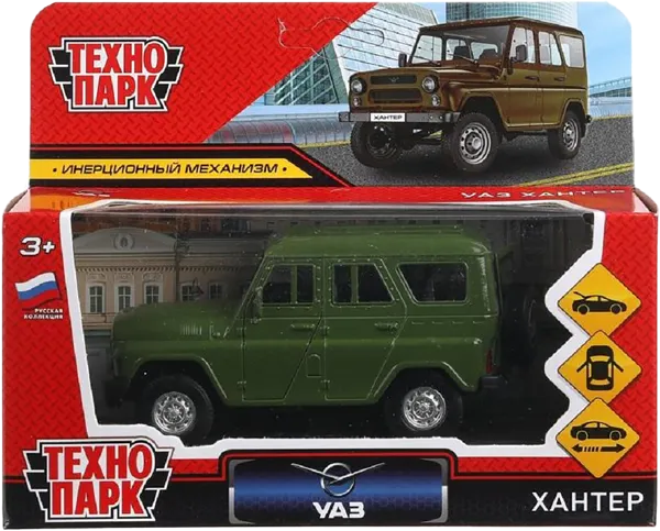 Изображение Машина 12см инерционная Технопарк уаз хантер Хуада Той к/у, 1 шт