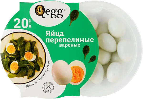 Изображение Яйцо вареное Кьюэгг перепелиное Угличская ПФ п/у, 20 шт