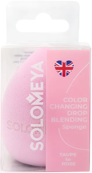 Изображение Спонж для макияжа Соломия капля меняющий цвет Соломия п/у, 1 шт