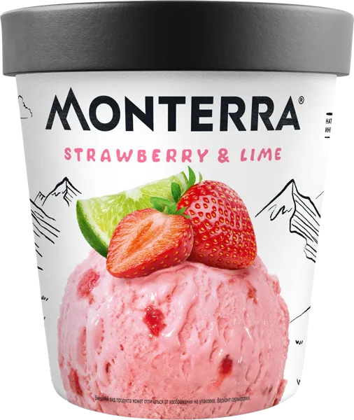 Изображение Мороженое Монтерра клубника лайм Фронери Рус к/у, 298 г