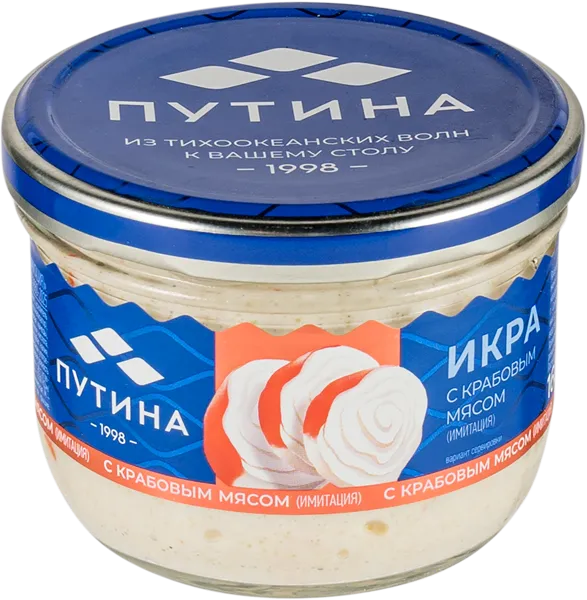 Изображение Паста с крабовым мясом (имитация) Путина икра Путина ООО с/б, 160 г