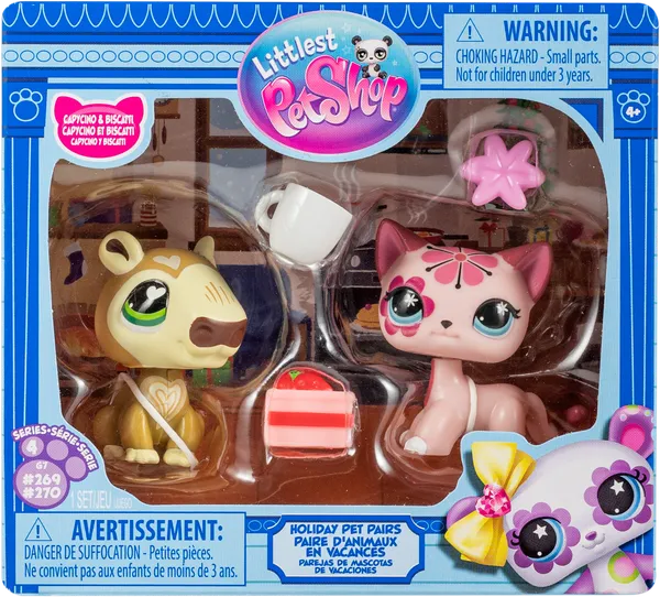 Изображение Фигурка с аксессуарами Литл Пет Шоп пара друзей Хасбро п/у, 2 шт