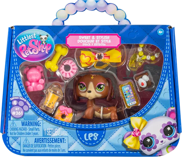 Изображение Фигурка с аксессуарами Литл Пет Шоп стиль такса Хасбро п/у, 1 шт