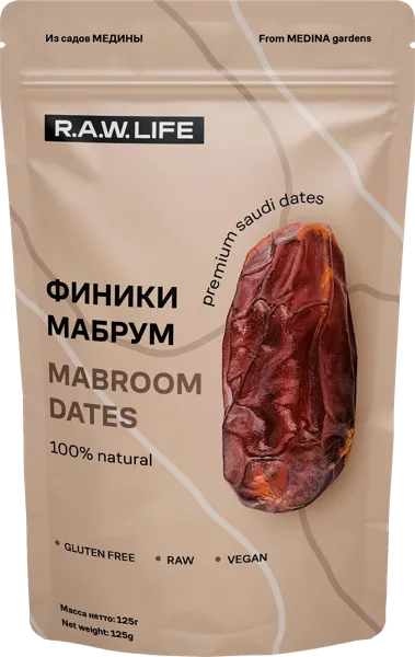Изображение Финики сушеные Рав лайф мабрум РоуЛайф м/у, 125 г
