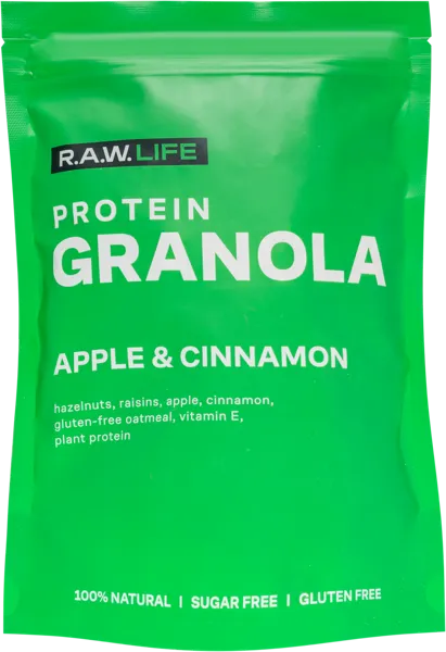 Изображение Гранола протеиновая Рав лайф яблоко корица РоуЛайф м/у, 220 г