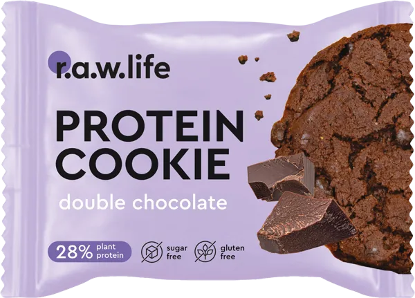 Изображение Печенье протеиновое Рав лайф двойной шоколад РоуЛайф м/у, 37 г