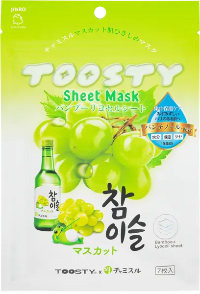 Изображение Маска очищающая для лица Тусти виноград шайн мускат Донг ил фармс м/у, 7 шт