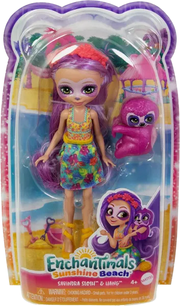 Изображение Кукла 15см Инчантималс сабиндра ленивец Маттэл п/у, 1 шт