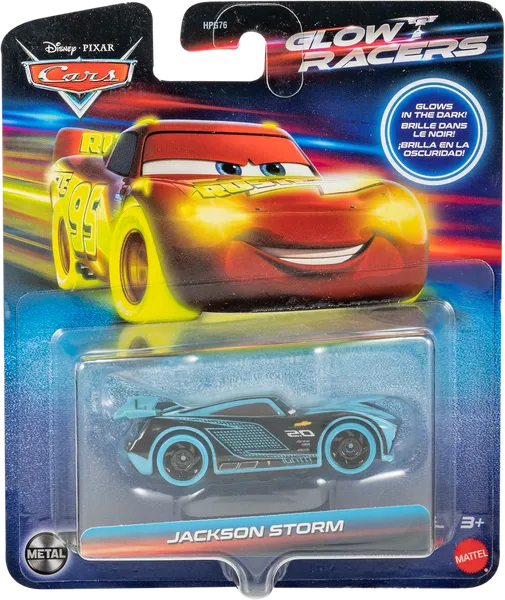 Изображение Машина 1:55 от 3х лет Тачки светящиеся гонщики Маттэл п/у, 1 шт