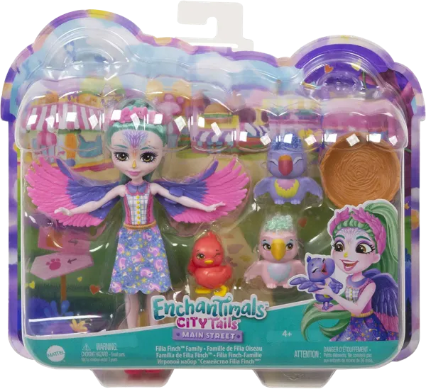 Изображение Набор игровой Инчантималс филия финч и питомцы Маттэл п/у, 1 шт