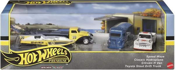 Изображение Машина 1:64 Хот вилс настоящие гонщики Маттэл п/у, 4 шт