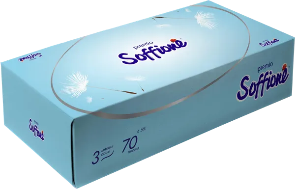 Изображение Салфетки 3х слойные Соффионе косметические Архбум к/у, 70 шт