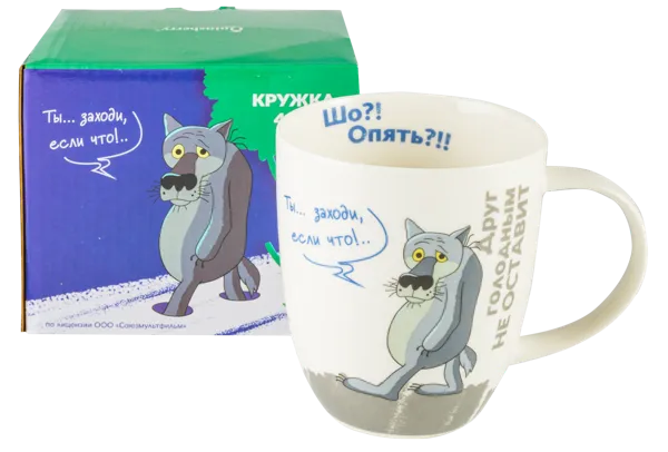 Изображение Кружка 420мл фарфор Союзмультфильм жил-был Пес Хуасин Сирэмик к/у, 1 шт