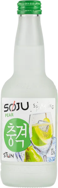 Изображение Спиртной напиток 12% газ Соджу Стан Груша КЛВЗ Кристалл с/б, 0,33 л