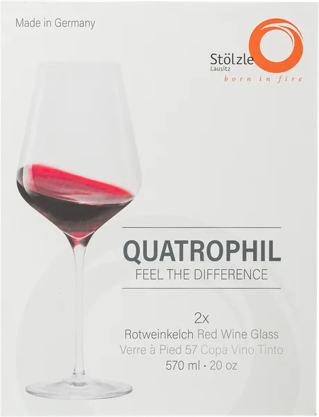 Изображение Бокал 570мл для красного вина Штольце квадрофил стекло Штольце Лаузиц кор, 2 шт