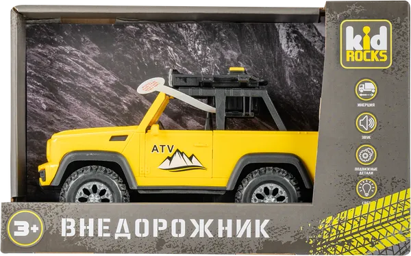 Изображение Машина 1:18 свет, звук Кид рокс внедорожник Кид рокс к/у, 1 шт