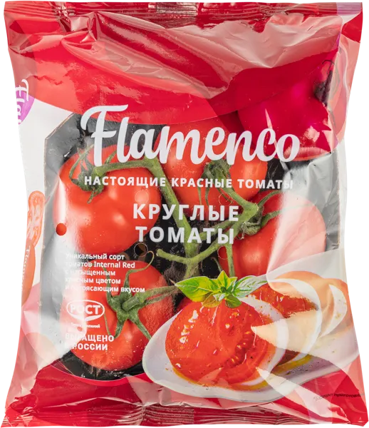 Изображение Овощ круглый Томат красный Фламенко Рост ТД ООО м/у, 450 г