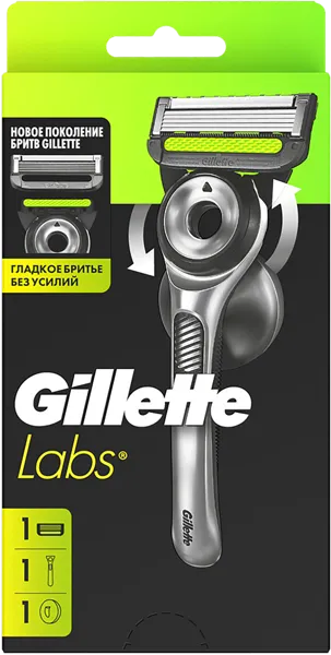 Изображение Станок для бритья 5 лезвий Жиллетт лабс+1 кассета Проктер Энд Гэмбл к/у, 1 шт