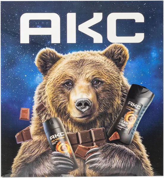 Изображение Набор подарочный мужской Акс дарк темптейшн (дез+гель) Юнилевер к/у, 1 шт