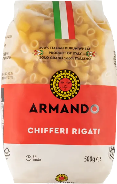 Изображение Макароны из твердых сортов Армандо из Кампании чиффери ригати бронзо Де Маттеис к/у, 500 г