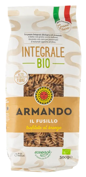 Изображение Макароны интеграле Армандо из Кампании БИО фузилли бронзо Де Маттеис к/у, 500 г