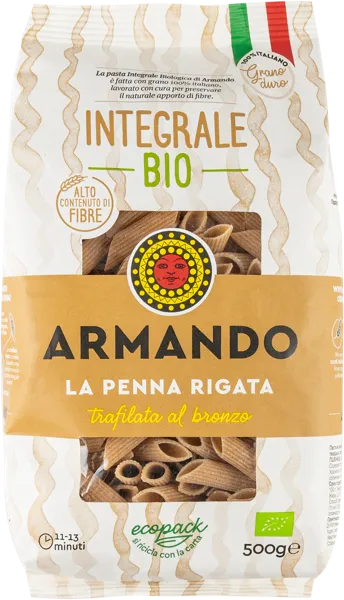 Изображение Макароны интеграле Армандо из Кампании БИО пенне ригате бронзо Де Маттеис к/у, 500 г