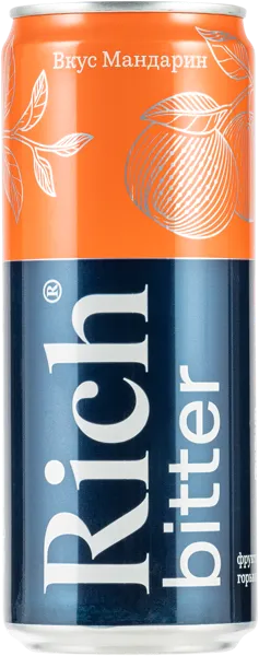 Изображение Напиток газ Рич мандарин Мултон ж/б, 0,33 л
