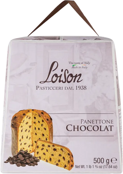 Изображение Панеттоне НГ Лойзон с каплями темного шоколад Лойзон Пастичери кор, 500 г