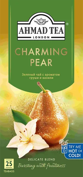 Изображение Чай зеленый в пакетиках Ахмад Ти чарующая груша СДС-Фудс кор, 25*1,5 г