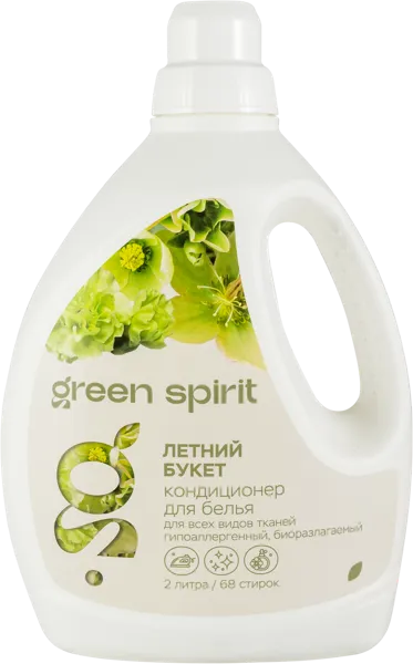 Изображение Кондиционер для белья Грин Спирит летний букет Грин Спирит п/у, 2 л