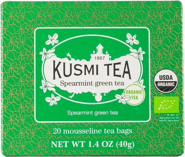 Изображение Чай зеленый в пакетиках Кузьми ти мята Ориентис Гурмэ кор, 20*2 г