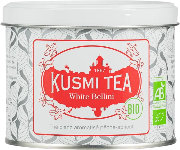 Изображение Чай белый Кузьми ти вайт беллини Ориентис Гурмэ ж/б, 100 г