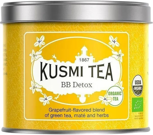 Изображение Чай зеленый Кузьми ти детокс грейпфрут Ориентис Гурмэ ж/б, 100 г