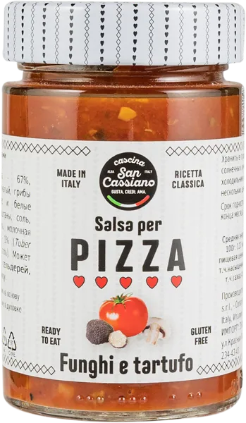 Изображение Соус томатный для пиццы Касцина Сан Кассиано трюфель грибы Касцина Сан Кассиано СРЛ с/б, 190 г