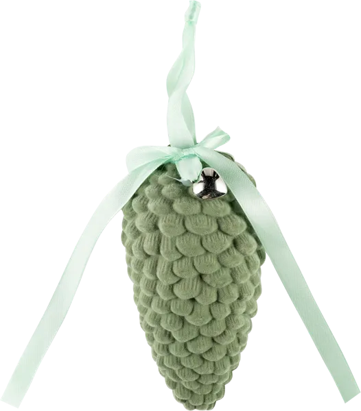 Изображение Подвеска 6см пластик Купман шишка с бантиком Купман Интернэшнл , 1 шт