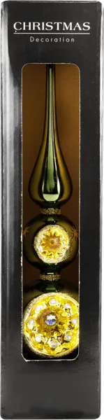 Изображение Верхушка 30см стекло Купман с выемками ассорти Купман Интернэшнл , 1 шт