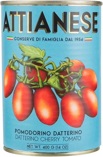 Изображение Томаты целые в томатном соке Аттианезе из Солерно черри Итальянавера ж/б, 400 г