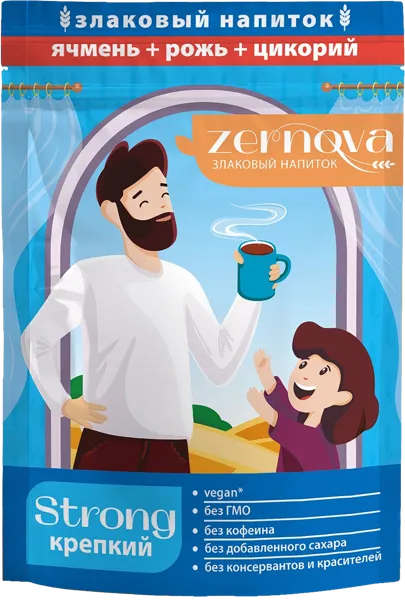 Изображение Напиток злаковый Зернова ячмень рожь цикорий МирФудс м/у, 200 г