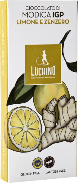Изображение Шоколад темный 50% Лучино из Модики с лимоном и имбирем Лучино кор, 100 г